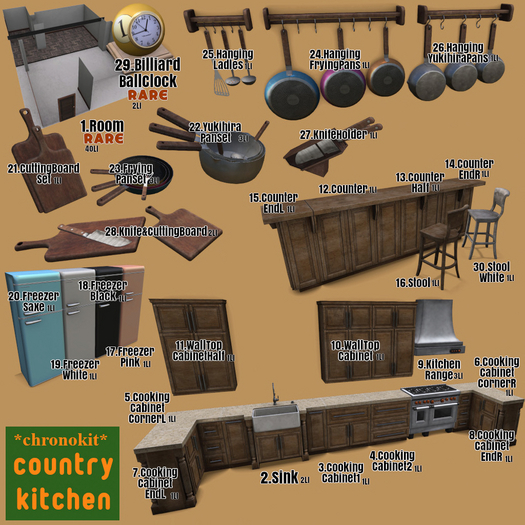 18. chronokit CountryKitchen FreezerBlack