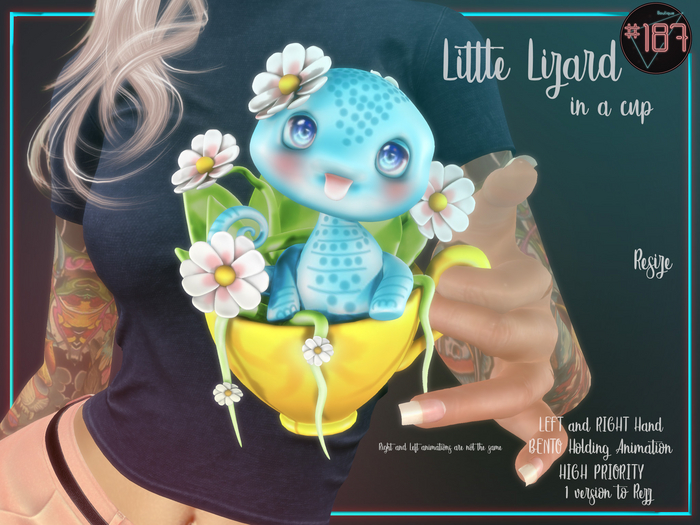 #187# Little Lizard Cup *Holding*