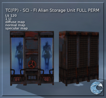 Second Life Marketplace - TC(FP) - SCI - FI Alian Storage Unit FULL PERM