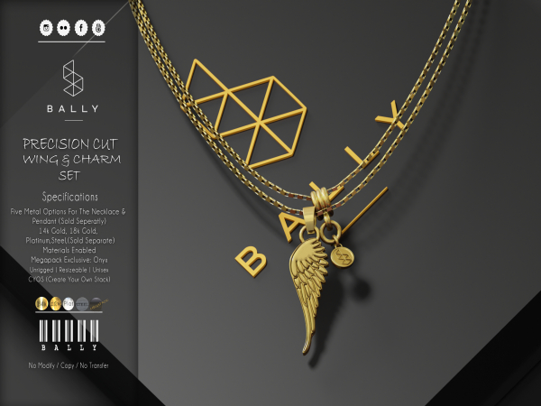 'BALLY' Light Double Box Chain 14k Gold
