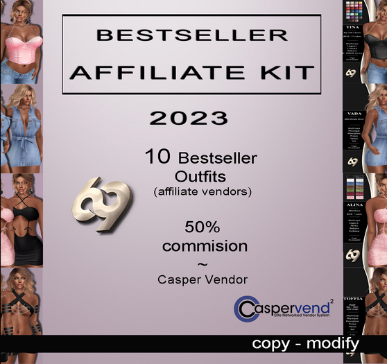 [69] AFFILIATE KIT - Bestseller 2023 [10 vendors]