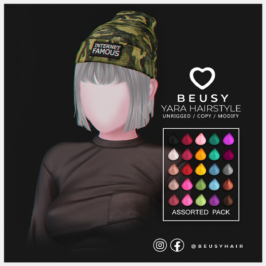 Beusy: Yara Hair + Beanie / Fatpack