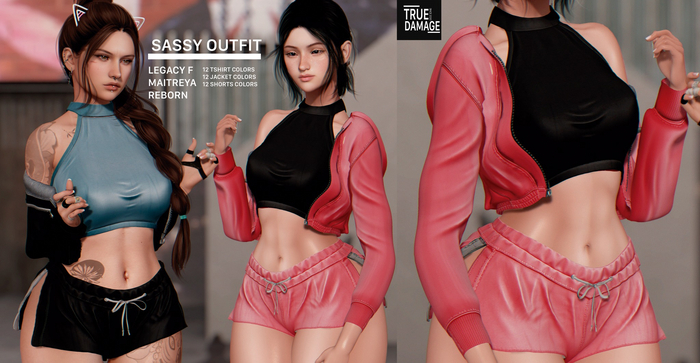 True Damage-Sassy OUTFIT DARKPACK