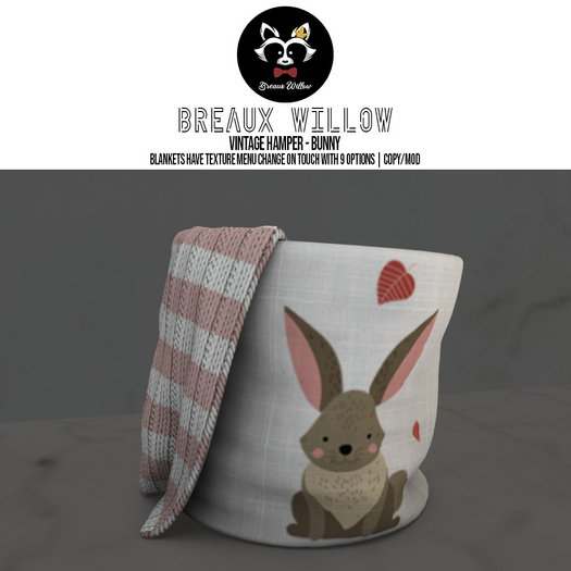 Vintage Hamper - Bunny - Breaux Willow [Boxed]