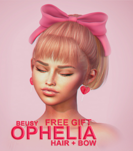 Beusy: Ophelia Hair + Bow / GIFT - ADD