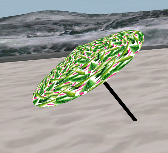 Leaf Design Umbrella for Beach or Table  1Li