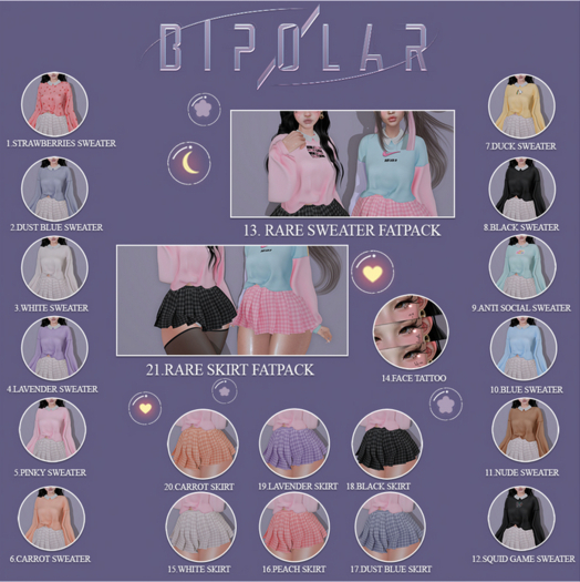 13.Bipolar - Katie Sweatshirt - Reborn - RARE