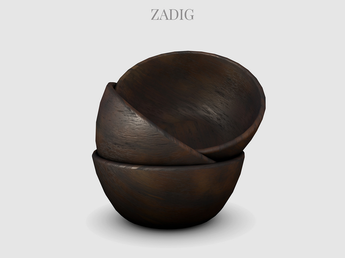 ZADIG. "Port" Wooden Bowls