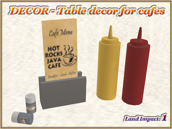 DECOR - Table decor for cafes (1 LI) (Full perm)