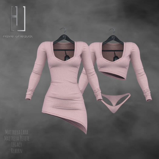 [HU] Frost Dress_Pastel Pink !! WEAR TO UNPACK!!