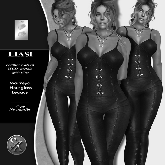 demo // SX Liasi ~ Leather Catsuit with HUD [add] black