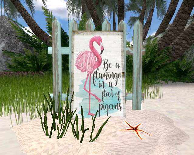 "Be A Flamingo" Sign Decor by Sej