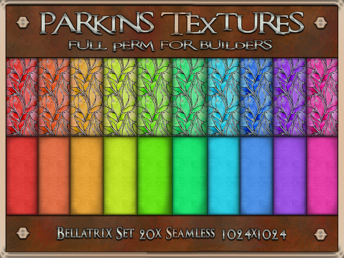 Parkins Textures - Bellatrix Set - 20x Full Perm Seamless 1024 - Fabric, Pattern, Clothing, Clothing, Dress, Summer