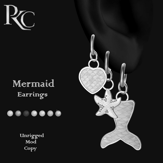 *PKC* Mermaid Earrings DEMO