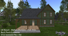 LH Ranch - Buffalo Pastures/Buffalo Paddy Back Porch - Oak Trim ~SLD MESH~