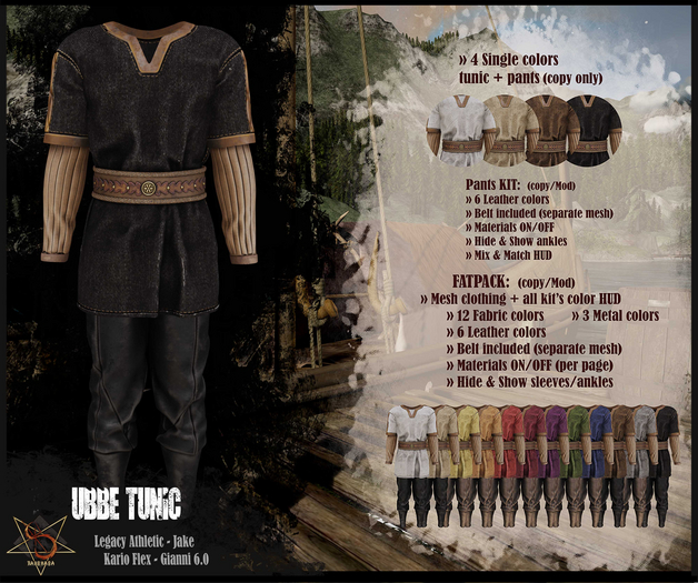 //RKS// Tunic Ubbe - Black