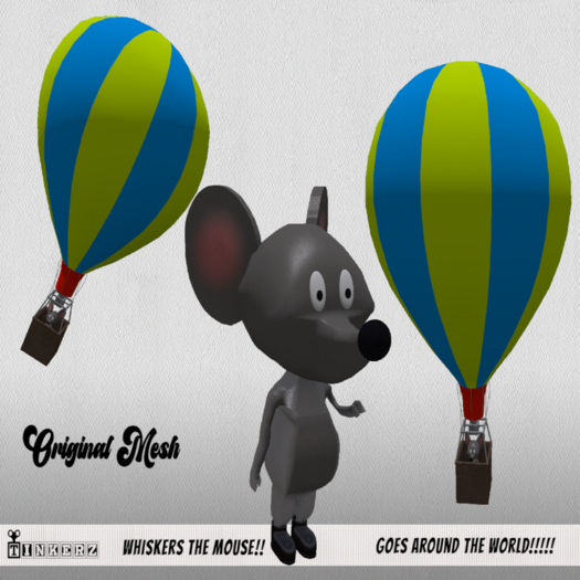 Whiskers The Mouse In a Balloon