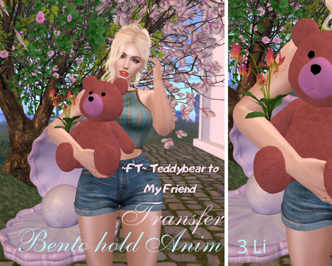 ~FT~ Teddy Bear to my friend & flower with vase