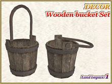 DECOR - Wooden bucket Set (1 LI) (Full perm)