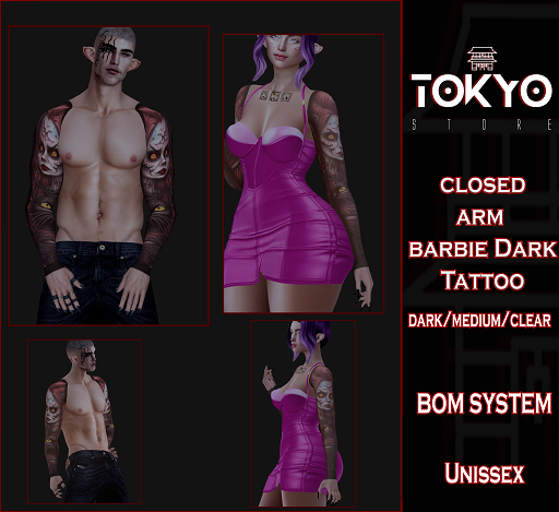 Tokyo Store closed arm barbie Dark