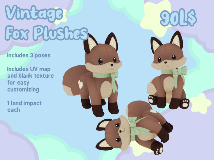 Liminality- Vintage Fox Plushes
