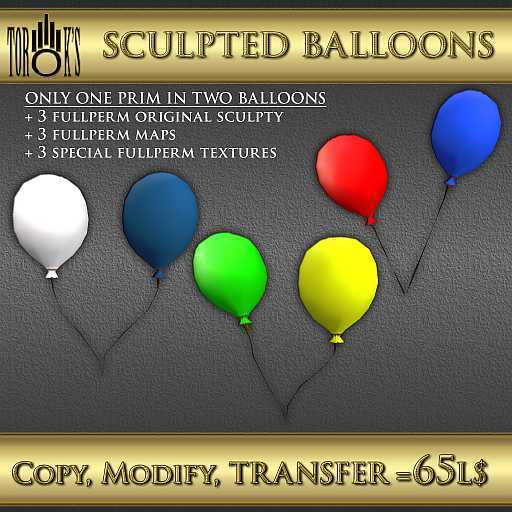 Sculpted funny balloons
