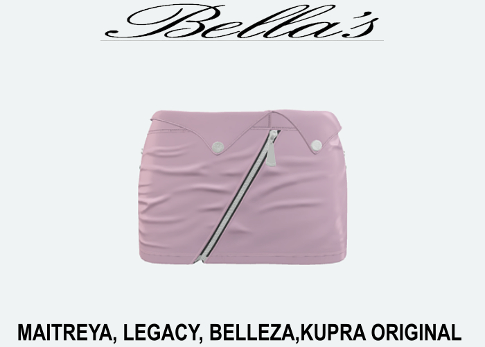 (1) Lena Latex Skirt Pink