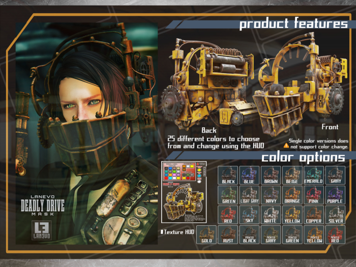 [LANEVO] Deadly Drive Mask (Fatpack)