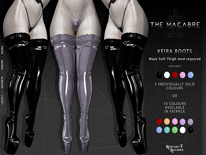{The Macabre} Keira Boots FATPACK