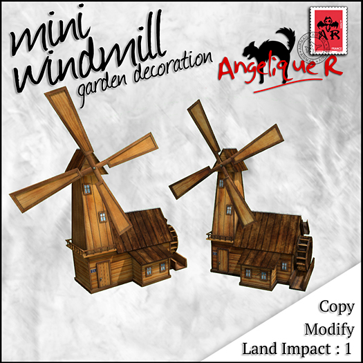 mini windmill, garden decoration