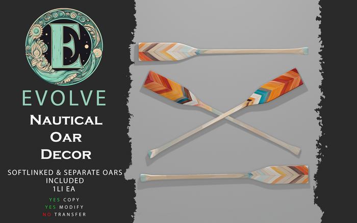 Evolve - Nautical Oar Decor (Add Me)