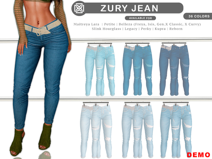 Addams - Zury - Flocking Pumps Shoes #DEMO