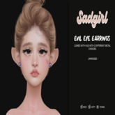 #SADGIRL - Evil Eye Earrings. unpack