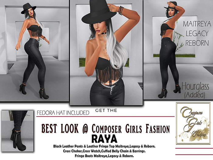 !CGF-*Raya* Black Leather Pant Outfit