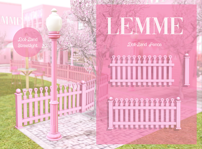 LEMME... Doll-Land Streetlight + Fence