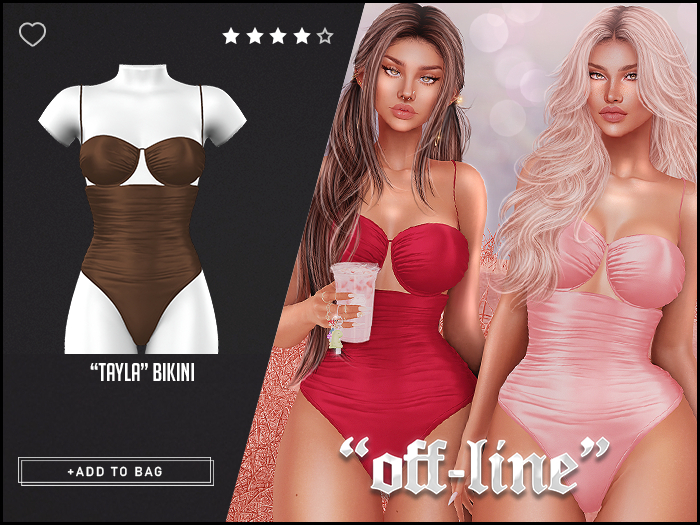 "Off-Line" x "Tayla" Bikini / Chocolate