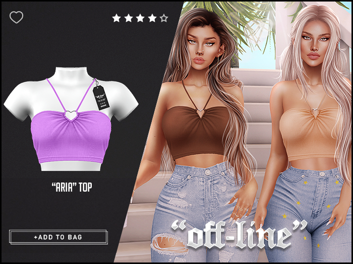 "Off-Line" x "Aria" Top / Lavender