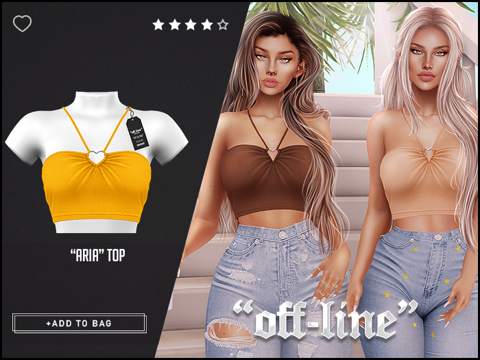"Off-Line" x "Aria" Top / Mustard