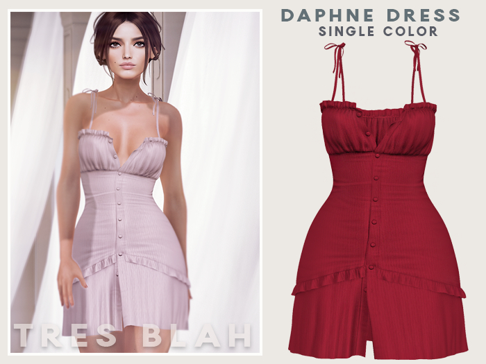 Tres Blah - Daphne Mini Dress - Red