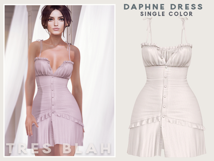 Tres Blah - Daphne Mini Dress - White