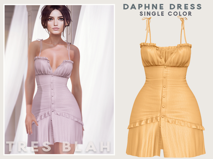 Tres Blah - Daphne Mini Dress - Yellow