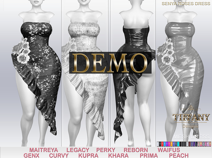 ::TD:: Senya Roses Dress {Mesh} DEMO