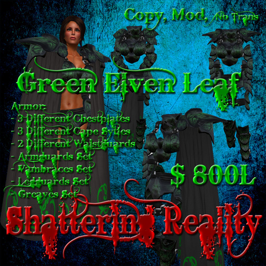 Shattering Reality: Elven Leaf Armor (Green)(Female)
