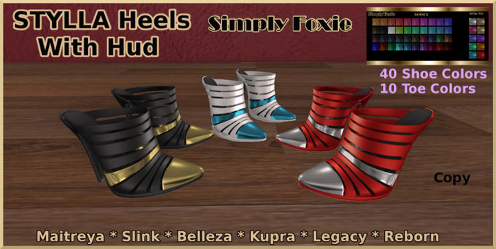 STYLLA Heels  With Hud (Boxed)