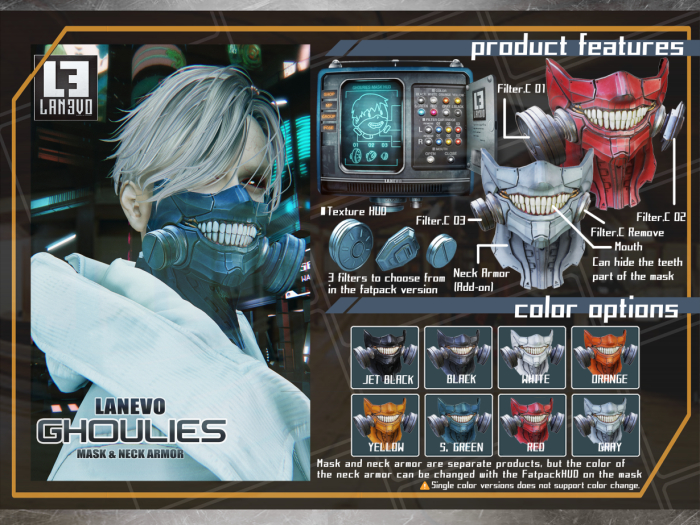[LANEVO] Ghoulies Mask (Fatpack)
