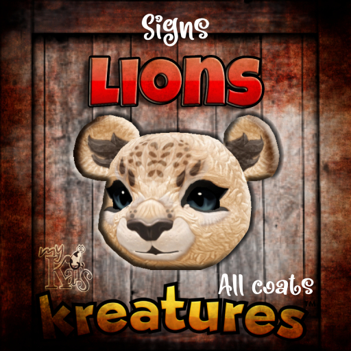 LIONS  ALL COATS KREATURES SIGNS