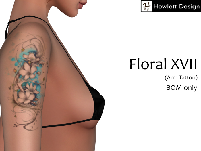 [HDesign] Floral XVII (Arm Tattoo)