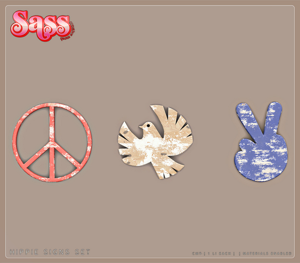 Sass [HD] Hippie Sign Set