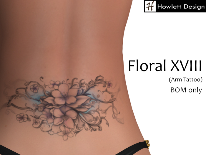 [HDesign] Floral XVIII (Back Tattoo)
