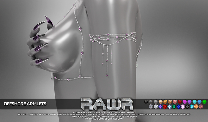 RAWR! Offshore Armlets (add me)